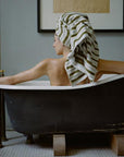 Madison Pool Towel/Sheet in Caper & Chalk