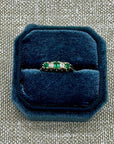 Antique Victorian Emerald + Diamond Ring