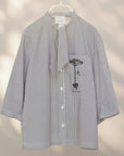 Antipast Embroidered Striped Shirt