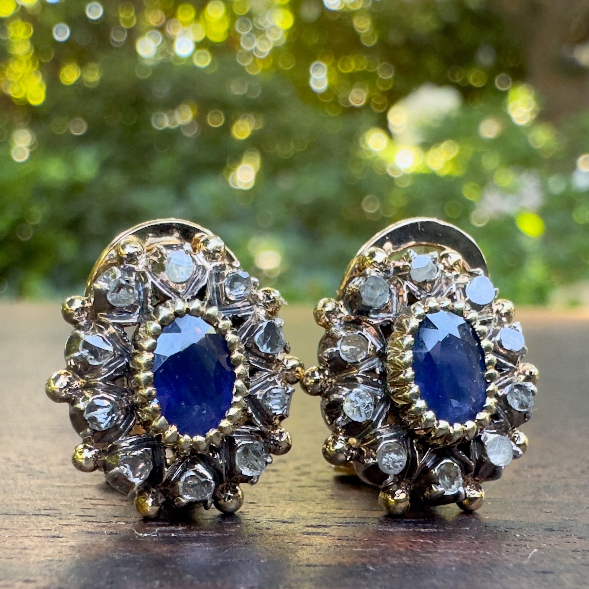 Sapphire and diamond earrings 2024