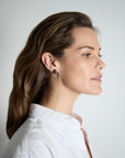 Antique Edwardian Sapphire and Rose Cut Diamond Earrings