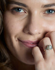 Antique Pearl Rose Cut Diamond Ring