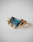 Antique Tourmaline and Diamond Ring