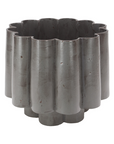 BZippy Large Scallop Planter Steel Gray Shino