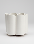 BZippy Short Tabletop Scallop Vase Marshmallow