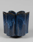 B Zippy Low vase Pams Blue