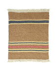 Belgian Linen Throw Blanket in Camp Stripe 43"x71"