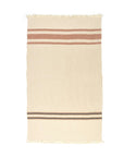 Belgian Linen Throw Blanket in Harlan Stripe 43"x71"
