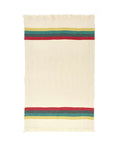 Belgian Linen Throw Blanket in Summer Stripe 43"x71"