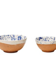 Blue Splatterware Oil & Salt Dish Set
