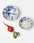 Blue Splatterware Oil & Salt Dish Set