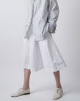 Butterfield 8 Skirt in Snow Pique