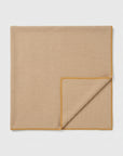 Camel Purl Knit Blanket in Dune & Straw