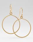 Carla Caruso Round Keyhole Earrings