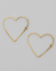 Carla Caruso Small Heart Hoops