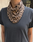 Cashmere Bandana in Leopard