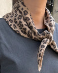 Cashmere Bandana in Leopard