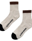 Color Block Girlfriend Socks Black Coffee