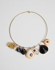 Onyx Coquito Charm with Citrine