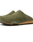 Ella Suede Clogs in Hunter