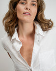 Ellen Shirt in White Cotton