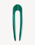 French Hair Pin in Malachite