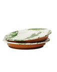 Green Splatterware Side Plates Set of 4