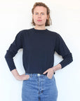 Hi'aka Long Sleeve Tee in Dark Navy