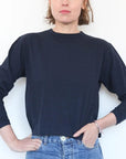 Hi'aka Long Sleeve Tee in Dark Navy