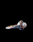 Antique Pearl and Rose Cut Diamond Ring