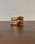 Victorian 9-Carat Rose Gold Snake Ring