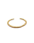 14K Solid Gold Wide Open Bangle