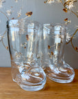 Vintage Glass Christmas Boot