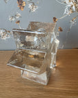 Vintage Glass Star Candle Holder