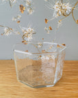 Vintage Octagonal Pebble Glass Dish