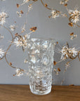 Vintage Crinkle Glass Water Glasses, Set/6