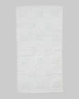 Portuguese Cotton Bathmat in White Squares