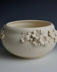Isa Carr Round Flower Vase XXXXIX in Cream
