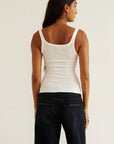 Jamie Haller Rib Tank in White