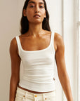 Jamie Haller Rib Tank in White