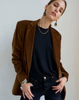 Jamie Haller Julius Blazer in Camel Corduroy