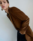 Jamie Haller Julius Blazer in Camel Corduroy