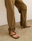 Jamie Haller San Diego Sandal in Metallic Olive