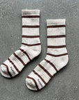 Le Bon Shoppe Stripe Boyfriend Socks Flax