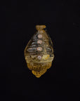 Lemon Quartz Helmet Shell Charm with Diamonds