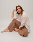 Becca Wide Leg Pants in Bark
