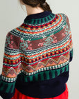 Mabel Fairisle Pullover in Navy