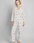 Marina Pajama Set in Embroidered Posy
