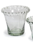 Medium Glass Pie Crust Planter