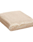 Mohair Throw Blanket in Fawn